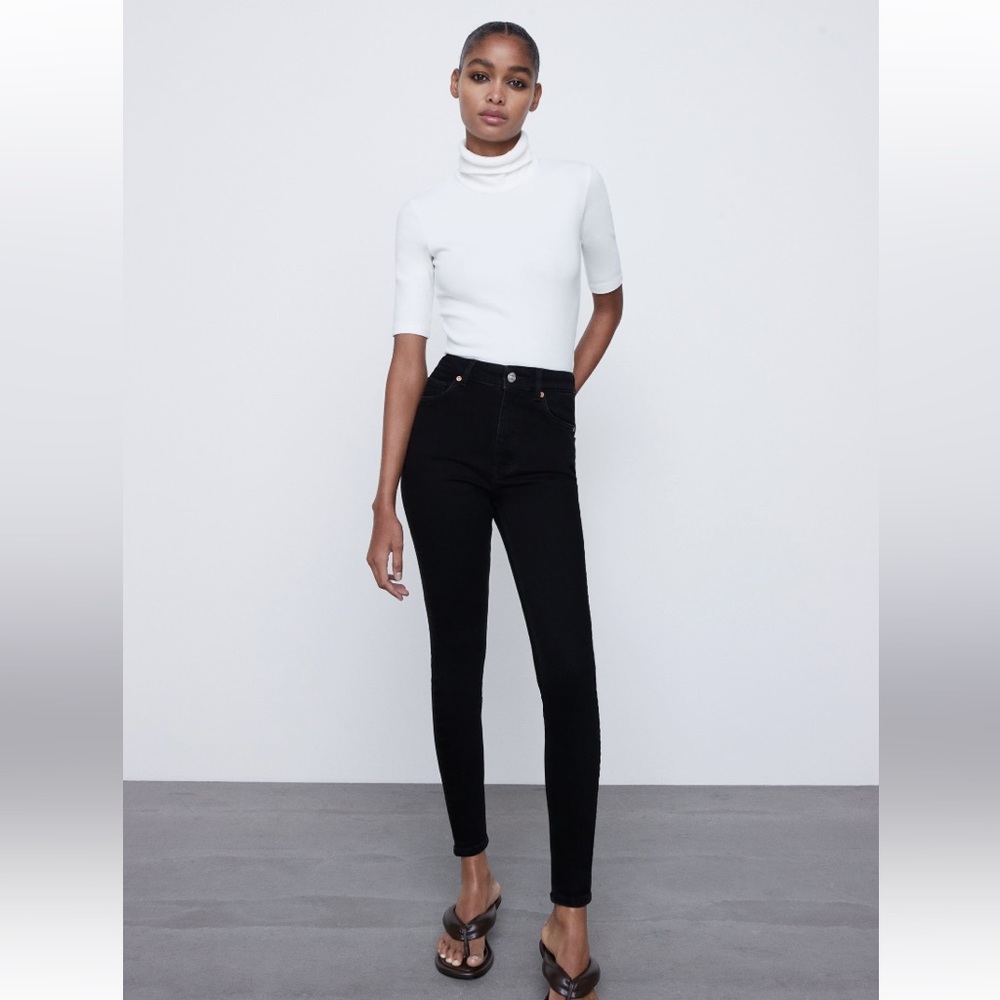 Zara high waisted skinny jeans